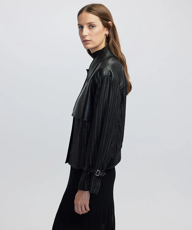 Ipekyol  Contrast Textured Coat for Women | Best Price UAE